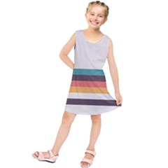 Classic Retro Stripes Kids  Tunic Dress by tmsartbazaar