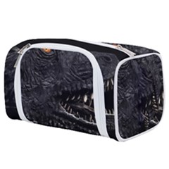 Trex Dinosaur Head Dark Poster Toiletries Pouch by dflcprintsclothing