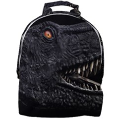 Trex Dinosaur Head Dark Poster Mini Full Print Backpack by dflcprintsclothing