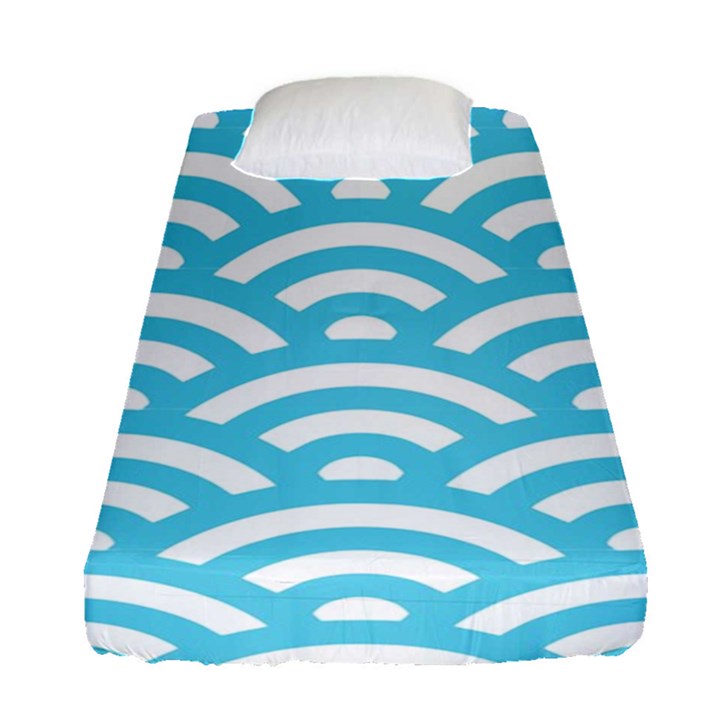 Waves Fitted Sheet (Single Size)