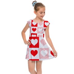 Hearts  Kids  Cap Sleeve Dress by Sobalvarro