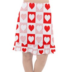 Hearts  Fishtail Chiffon Skirt by Sobalvarro