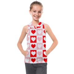 Hearts  Kids  Sleeveless Hoodie by Sobalvarro