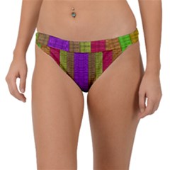 Colors Of A Rainbow Band Bikini Bottom by pepitasart