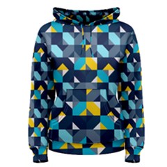 Geometric Hypnotic Shapes Women s Pullover Hoodie by tmsartbazaar