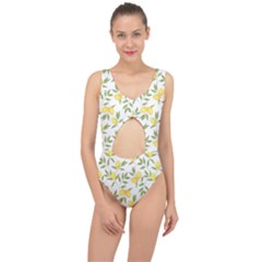 Lemons Center Cut Out Swimsuit by Angelandspot