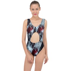 Flamelet Center Cut Out Swimsuit by Sparkle