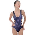 Fractal Flowers Side Cut Out Swimsuit View1