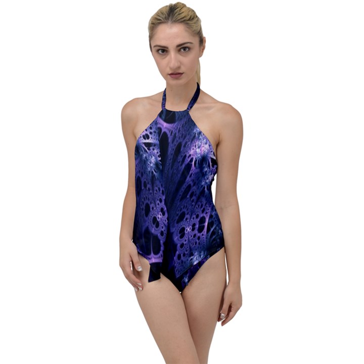 Fractal Web Go with the Flow One Piece Swimsuit