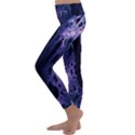 Fractal Web Kids  Lightweight Velour Classic Yoga Leggings View2