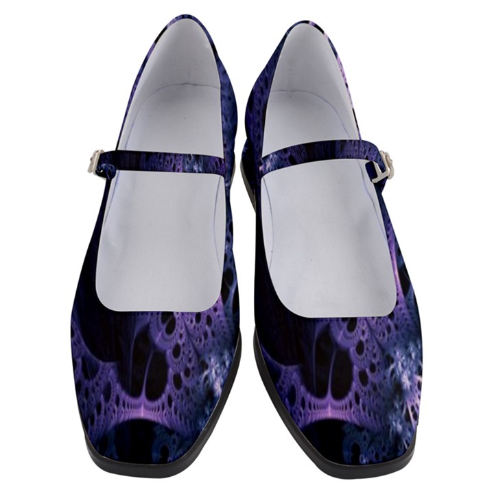 Fractal Web Women s Mary Jane Shoes