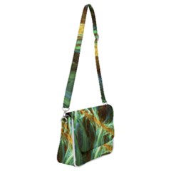 Abstract Illusion Shoulder Bag With Back Zipper by Sparkle