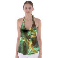 Abstract Illusion Babydoll Tankini Top by Sparkle