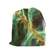 Abstract Illusion Drawstring Pouch (xl) by Sparkle