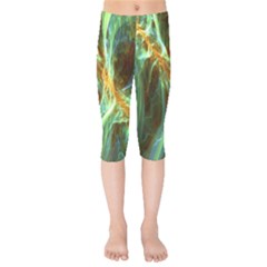 Abstract Illusion Kids  Capri Leggings  by Sparkle