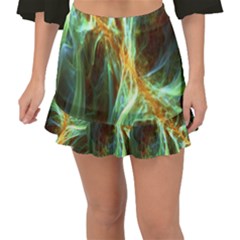 Abstract Illusion Fishtail Mini Chiffon Skirt by Sparkle