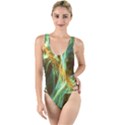 Abstract Illusion High Leg Strappy Swimsuit View1