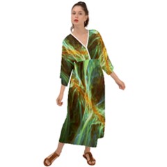 Abstract Illusion Grecian Style  Maxi Dress by Sparkle