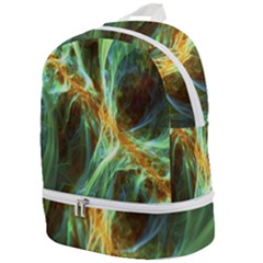 Abstract Illusion Zip Bottom Backpack by Sparkle