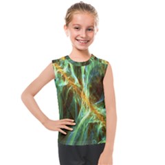 Abstract Illusion Kids  Mesh Tank Top by Sparkle