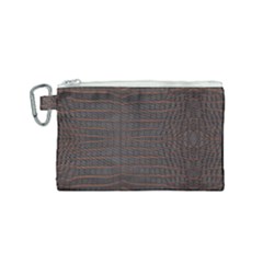 Chestnut Nile Crocodile Skin Canvas Cosmetic Bag (small) by LoolyElzayat