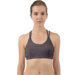 Chestnut Nile Crocodile Skin Back Web Sports Bra by LoolyElzayat