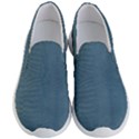 Turquoise Alligator Skin Men s Lightweight Slip Ons View1