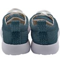 Turquoise Alligator Skin Kids Athletic Shoes View4