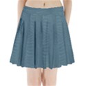 Turquoise Alligator Skin Pleated Mini Skirt View1