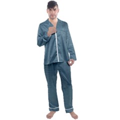 Turquoise Alligator Skin Men s Long Sleeve Satin Pyjamas Set by LoolyElzayat