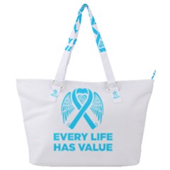 Child Abuse Prevention Support  Full Print Shoulder Bag by artjunkie