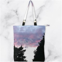 Colorful Overcast, Pink,violet,gray,black Double Zip Up Tote Bag by MartinsMysteriousPhotographerShop