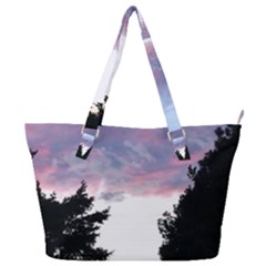 Colorful Overcast, Pink,violet,gray,black Full Print Shoulder Bag by MartinsMysteriousPhotographerShop