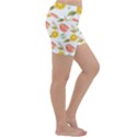 Citrus Gouache Pattern Lightweight Velour Yoga Shorts View3