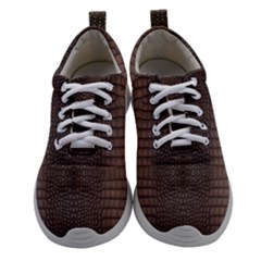 Brown Alligator Leather Skin Athletic Shoes by LoolyElzayat