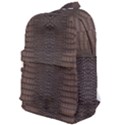 Brown Alligator Leather Skin Classic Backpack View1