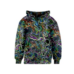 Neon Squiggle Kids  Pullover Hoodie by RLProject