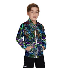 Neon Squiggle Kids  Windbreaker by RLProject