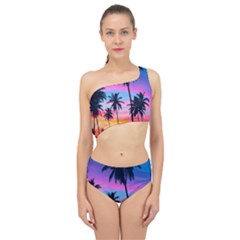 Sunset Palms Spliced Up Two Piece Swimsuit by goljakoff