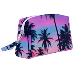 Sunset Palms Wristlet Pouch Bag (large) by goljakoff