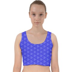 Blue-monday Velvet Racer Back Crop Top by roseblue