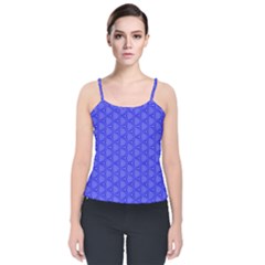 Blue-monday Velvet Spaghetti Strap Top by roseblue