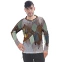 Digital Geometry Men s Pique Long Sleeve Tee View1