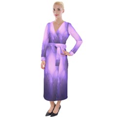 Violet Spark Velvet Maxi Wrap Dress by Sparkle