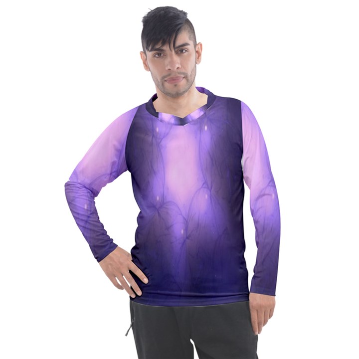 Violet Spark Men s Pique Long Sleeve Tee