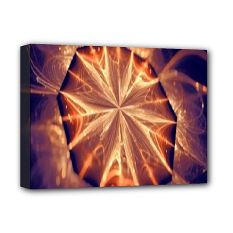 Sun Fractal Deluxe Canvas 16  X 12  (stretched)  by Sparkle