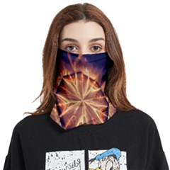 Sun Fractal Face Covering Bandana (two Sides) by Sparkle