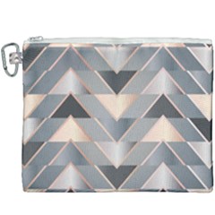 Modern Triangles Canvas Cosmetic Bag (xxxl) by LoolyElzayat