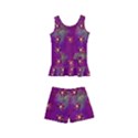 Beautiul Flowers On Wonderful Flowers Kids  Boyleg Swimsuit View1