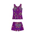 Beautiul Flowers On Wonderful Flowers Kids  Boyleg Swimsuit View2